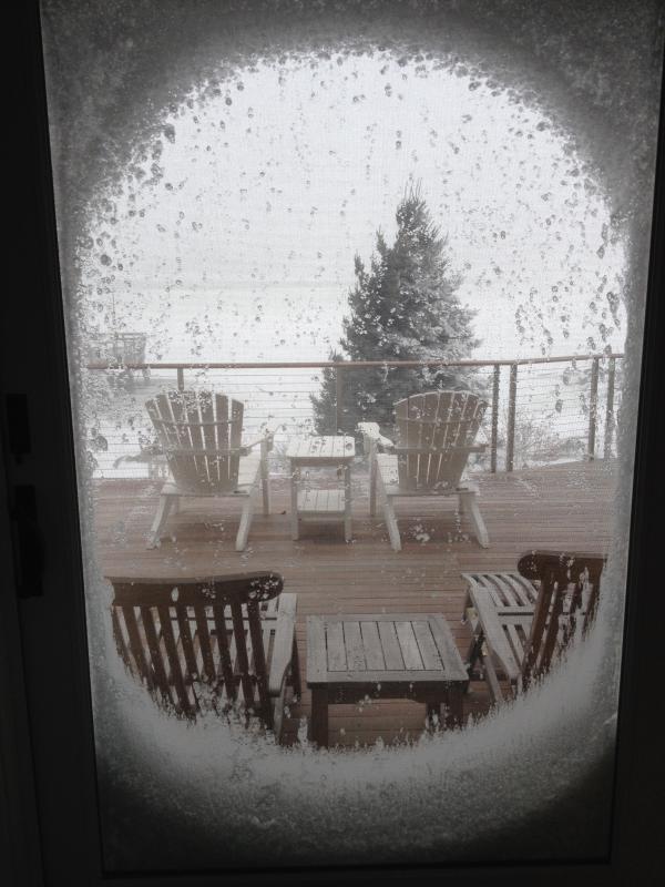 A wintery view from Planting Island Cove. COURTESY BETH DOUBRAVA